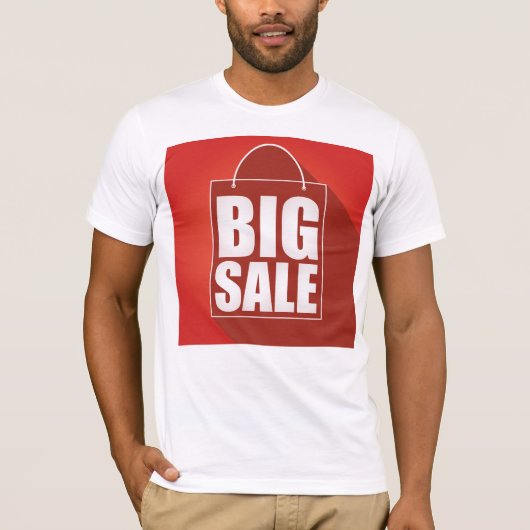 T-shirt Grosse vente Red Retail Bag Conception (Devant)