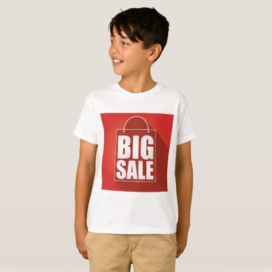 T-shirt Grosse vente Red Retail Bag Conception (Devant entier)