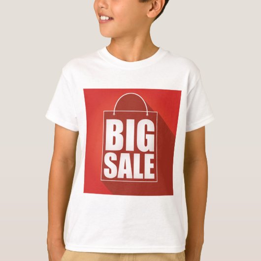 T-shirt Grosse vente Red Retail Bag Conception (Devant)