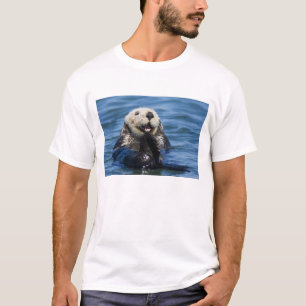 T-shirt Grosses de loutres de mer de Californie Enhydra lu