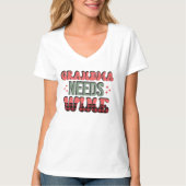 T-shirt Grossesse a besoin de vin (Devant)