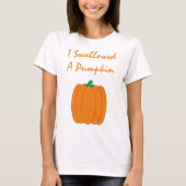 T-shirt Grossesse citrouille (Devant)