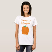 T-shirt Grossesse citrouille (Devant entier)