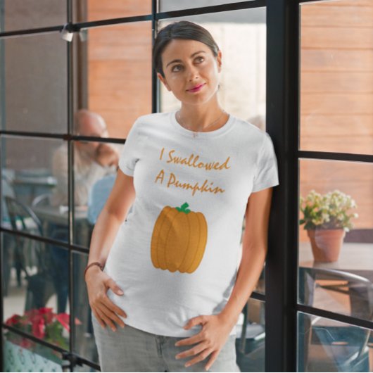 T-shirt Grossesse citrouille