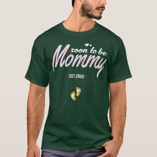 T-shirt Grossesse drôle Bientôt être maman est 2022 pour n