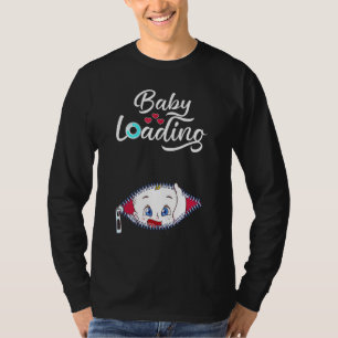 T-shirt Grossesse Faire-part bébé Chargement Peek a Boo