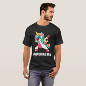 T-shirt Grossesse grand-mère Unicorn grand-macorn Dabbing  (Devant entier)