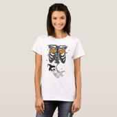 T-shirt Grossesse mignonne d'Halloween (Devant entier)