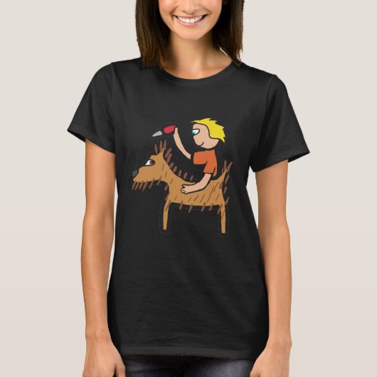 T-shirt Grossissement de chien (Devant)