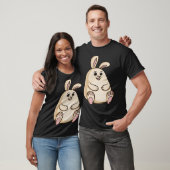 T-shirt Grote Cute Chubby Lapin Lapin Lapin (Unisexe)