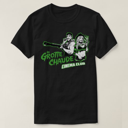 T-shirt Grotte chaude - Vert original (Design devant)