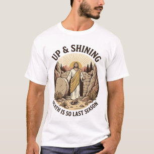 T-shirt Grotte de Résurrection de Foi Drôle Gravure Vintag