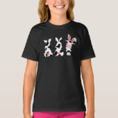 T-shirt Grotte de vache mignonne lapins et vache lapin de  (Devant)
