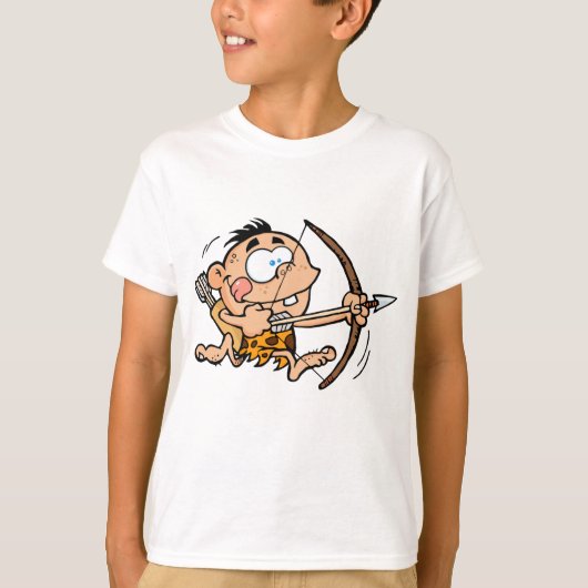 T-shirt Grotte Garçon Avec Bow Et Flèche (Devant)