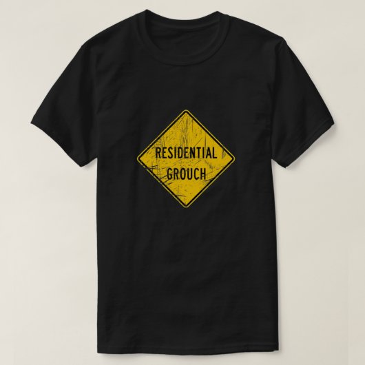 T-shirt Grouche Résidentiel Devant - Drôle (Design devant)