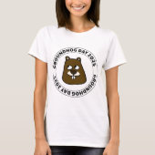 T-shirt Groundhog Day 2025 with Groundhog face (Devant)