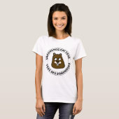 T-shirt Groundhog Day 2026 with Groundhog face (Devant entier)