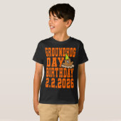 T-shirt Groundhog Day Birthday February 2nd 2026 Party Ora (Devant entier)