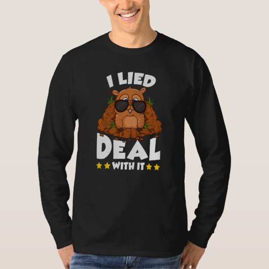 T-shirt Groundhog Day I Lied Deal With It Punxsutawney Ho (Devant)