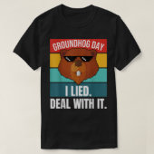 T-shirt Groundhog J'Ai Mentionné Traiter Avec Il Woodchuck (Design devant)