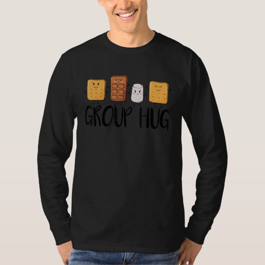 T-shirt Group Hug S'mores Marshmallow Camping Campfire Smo (Devant)