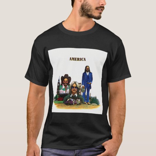 T-shirt groupe America (Devant)