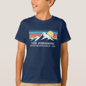 T-shirt Groupe Camping familial sur mesure (Devant)