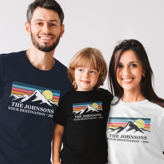 T-shirt Groupe Camping familial sur mesure