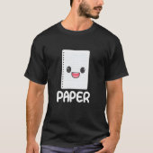 T-shirt Groupe Ciseaux Papier Costume Halloween Papier (Devant)