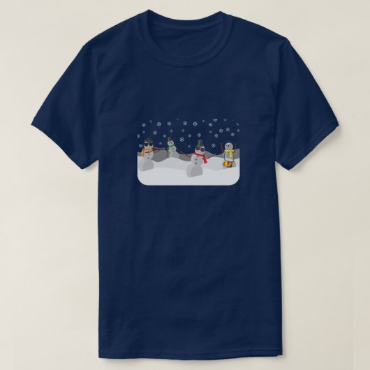 T-shirt Groupe cool Snowman (Design devant)