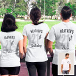 T-shirt Groupe Correspondant À La Fête D'Anniversaire Pers<br><div class="desc">Prévoyez-vous une fête de 21e anniversaire ou un 50e anniversaire de mariage et avez-vous besoin de bonnes idées cadeaux? Découvrez nos chemises de groupe grises qui sont entièrement personnalisables pour tout anniversaire, réunion ou anniversaire se réunissent! Ces chemises confortables et élégantes sont parfaites pour célébrer votre grand jour avec des...</div>