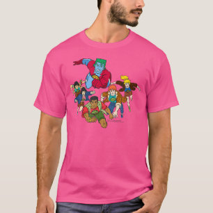 T-shirt Groupe d'action de Captain Planet en vol