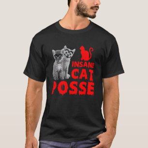T-shirt Groupe de chats fous amoureux des animaux félins c