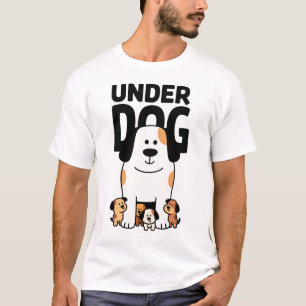 T-shirt Groupe de chiots Cartoon sympathique de l'Underdog