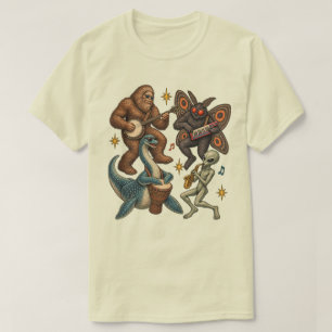 T-shirt Groupe de créatures légendaires Bigfoot Monstre du