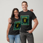 T-shirt Groupe de divertissement fou 8's green personnalis (Unisexe)