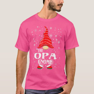 T-shirt Groupe de famille Opa Gnome Matching Christmas Paj