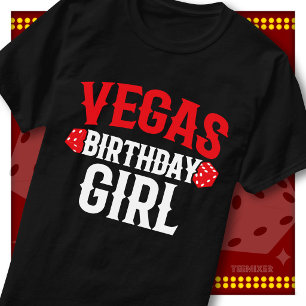 T-shirt Groupe de Fête de Casino pour la Fille d'Anniversa
