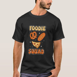 T-shirt Groupe de Foodie avec Pizza & Bretzel