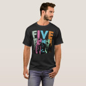 T-shirt groupe de garçons cinq (Devant entier)
