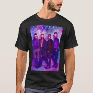 T-shirt Groupe de garçons rétro Space Blue & Purple