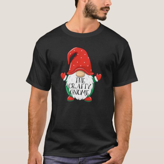 T-shirt Groupe de jumelage de famille Gnome Crafty Men (Devant)