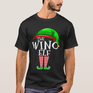 T-shirt Groupe de jumelage de la famille Elf Wino Christma