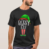 T-shirt Groupe de jumelage famille elé Sassy cadeau de Noë (Devant)