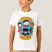 T-shirt Groupe de la Ligue de la justice de Chibi (Devant)