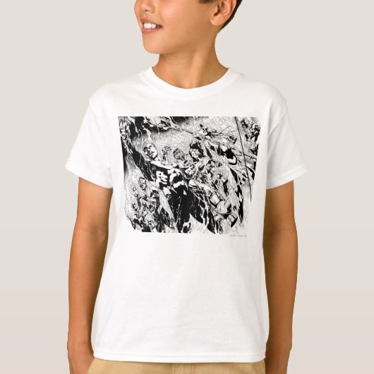 T-shirt Groupe de lanternes vertes (Devant)