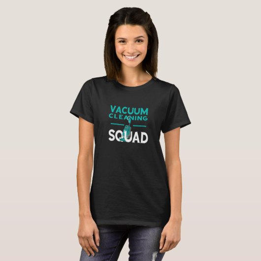 T-shirt Groupe de ménage de l'équipe de nettoyage du vide (Devant entier)