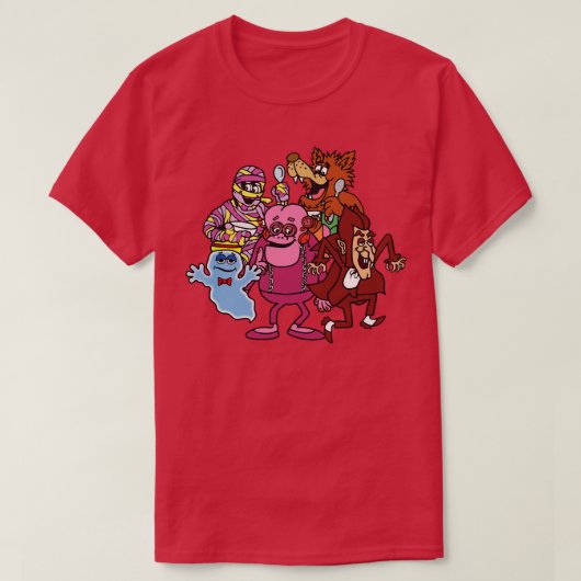 T-shirt Groupe de monstre de céréales (Design devant)