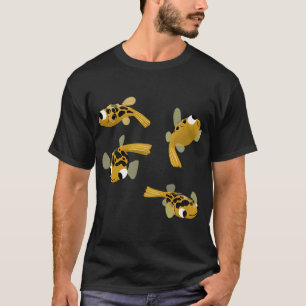 T-shirt Groupe de poissons tétraodons pois