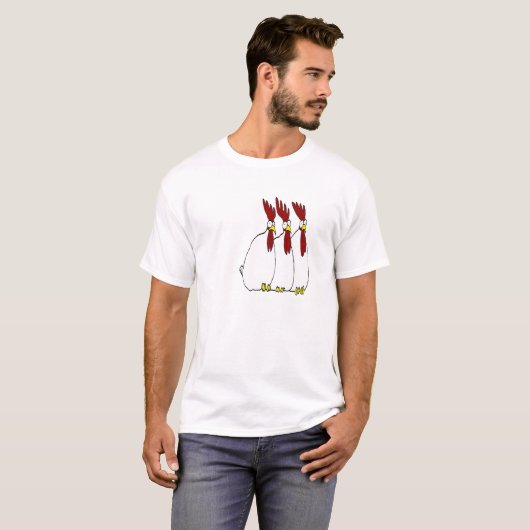 T-shirt groupe de poulet (Devant entier)